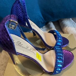 Blue Purple Dress Pumps